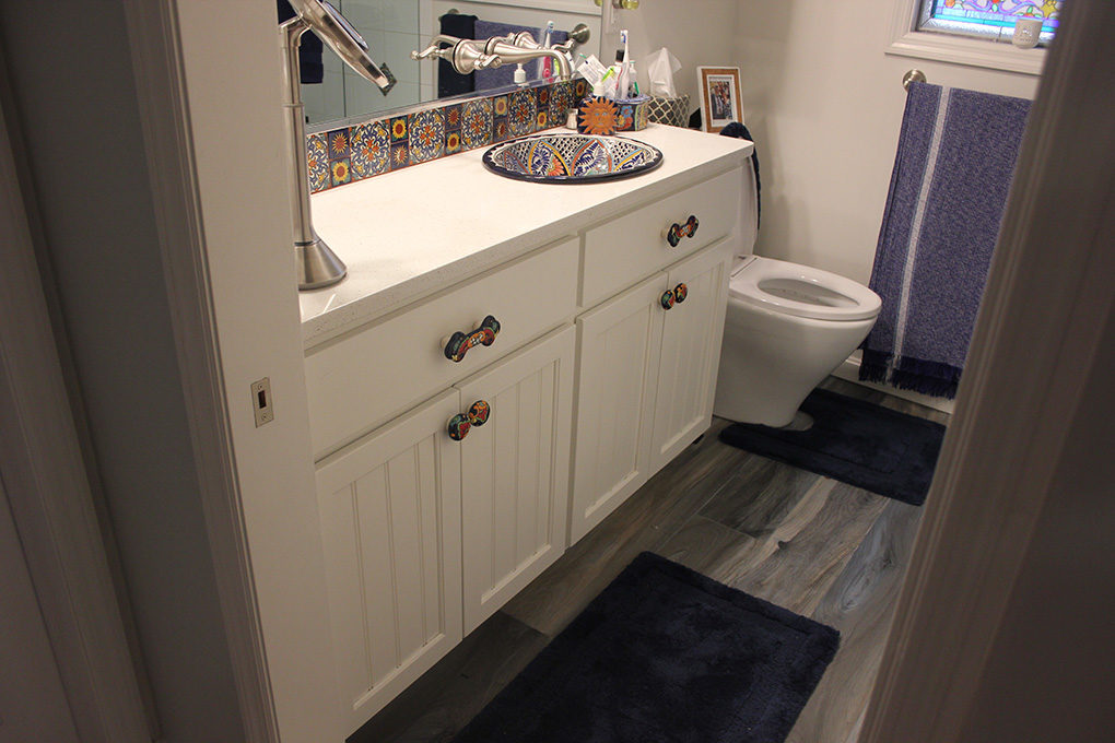 bathroom remodel custom tile